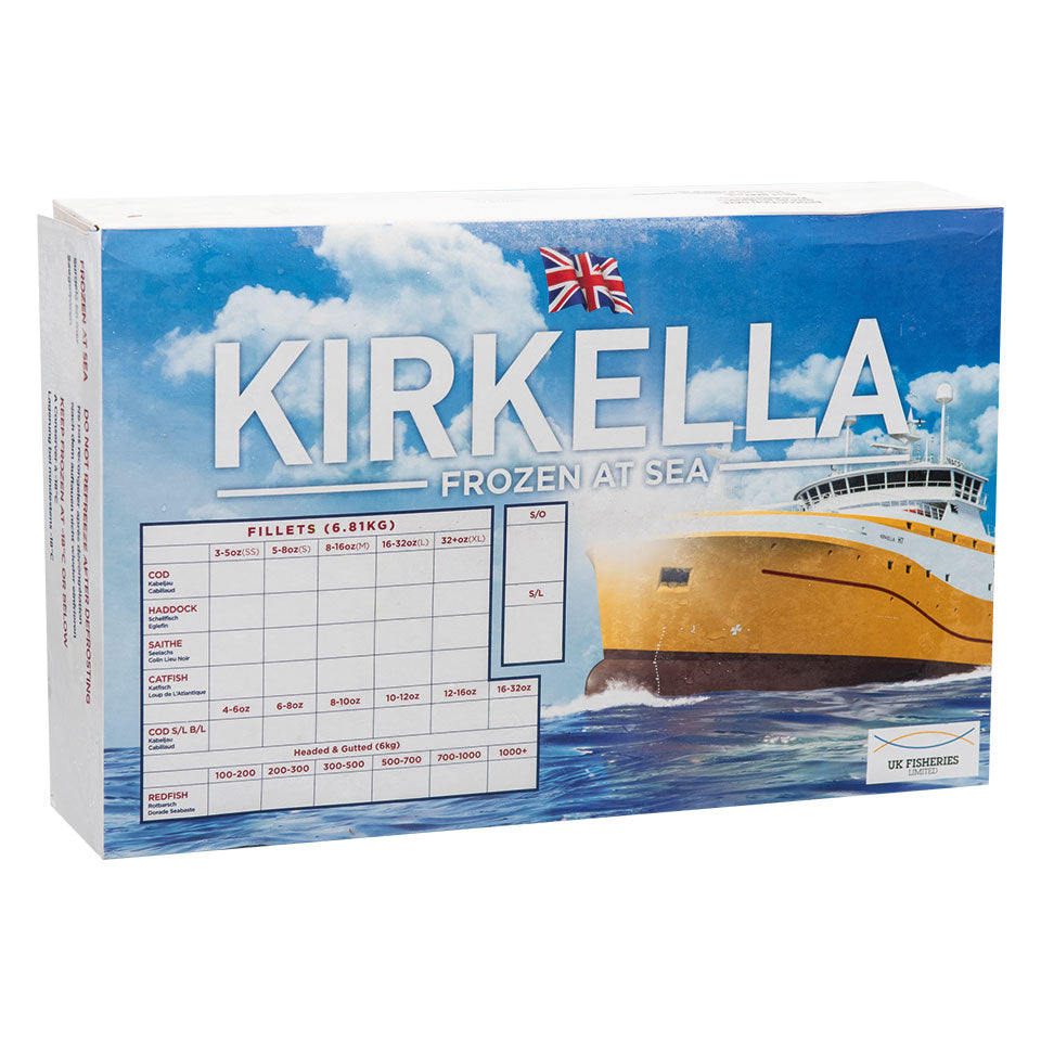 MSC Kirkella Skinless PBI Cod Fillets (8-16oz) 3x6.81kg