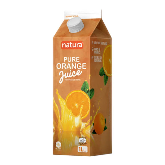 Natura Pure Smooth Orange Juice Carton 1L