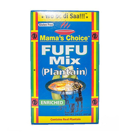 Mamas Choice Plantain Fufu Mix with Real Plantain 681g Box of 6