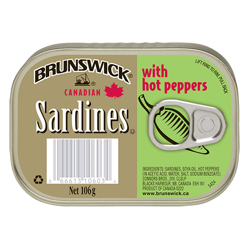 MASBrunswick Sardines with Hot Peppers 106g-Mas