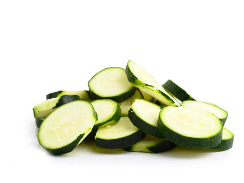 Prepared Courgette Sliced