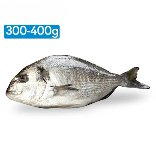 Aquafish IQF Whole Sea Bream Gilled & Gutted (300-400g)-1x1kg