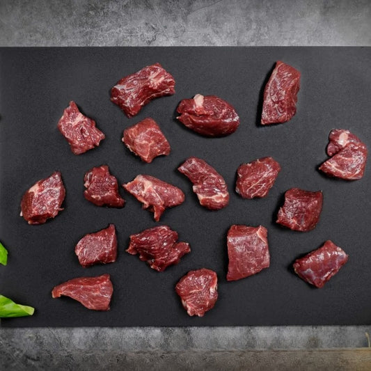 Fresh UK Halal Diced Beef Braising Steak 1x2kg
