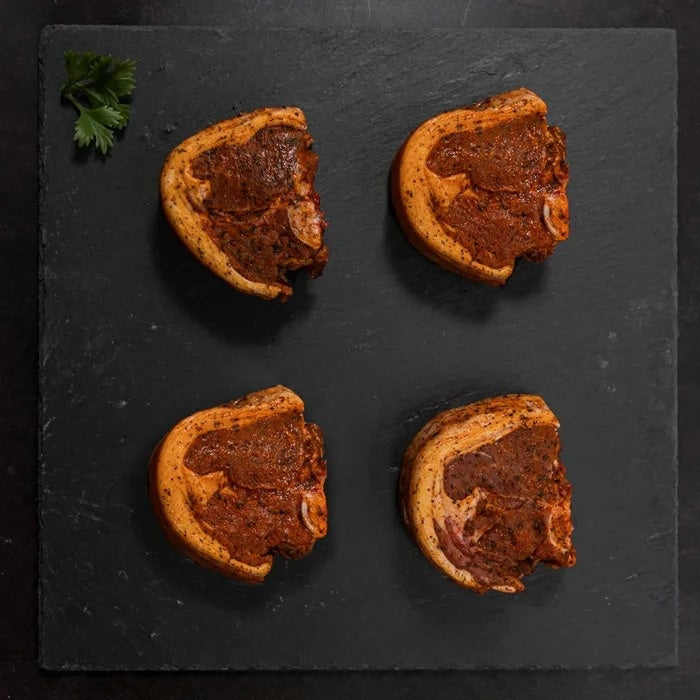 Minted Fresh Lamb Halal Loin Chops (UK) 1x2Kg