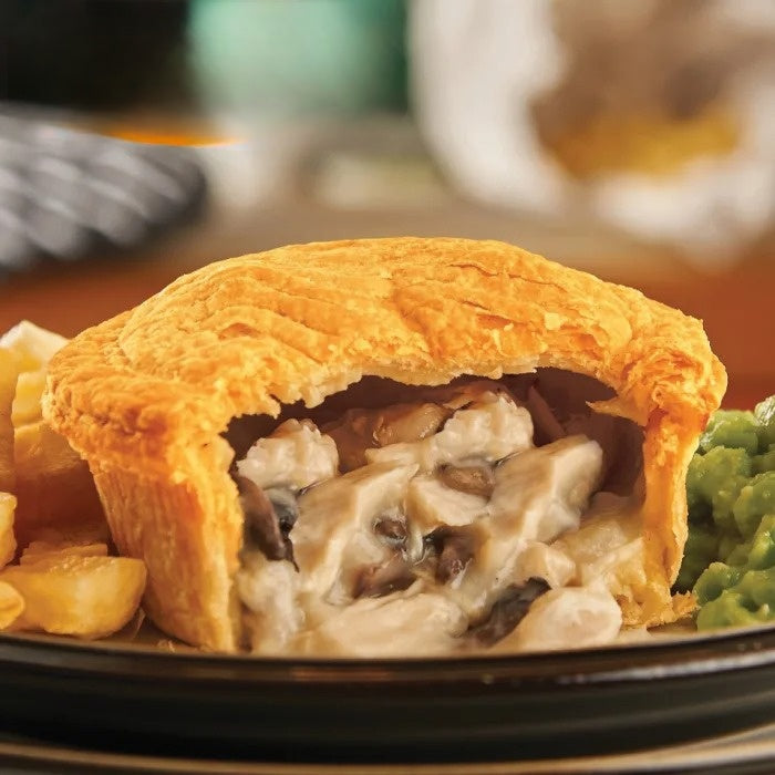 Pukka Wrapped Cooked Chicken & Mushroom Pie-1x12