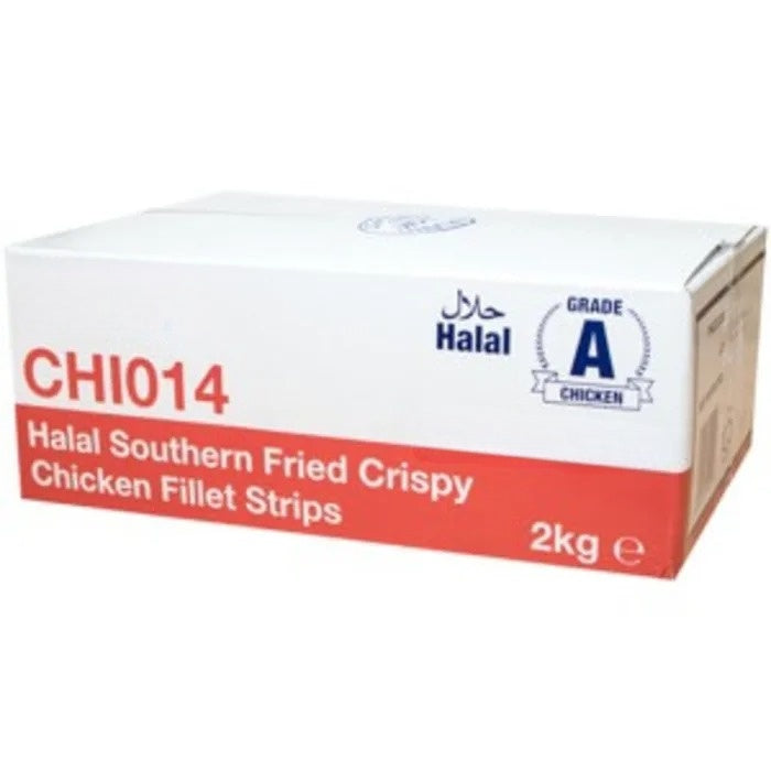 Halal Crispy Southern Fried Chicken Strips-2x1kg