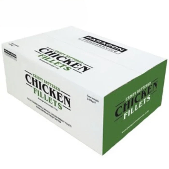 Paragon Halal Fully Cooked Whole Muscle Battered Chicken Breast Fillets-18x115g