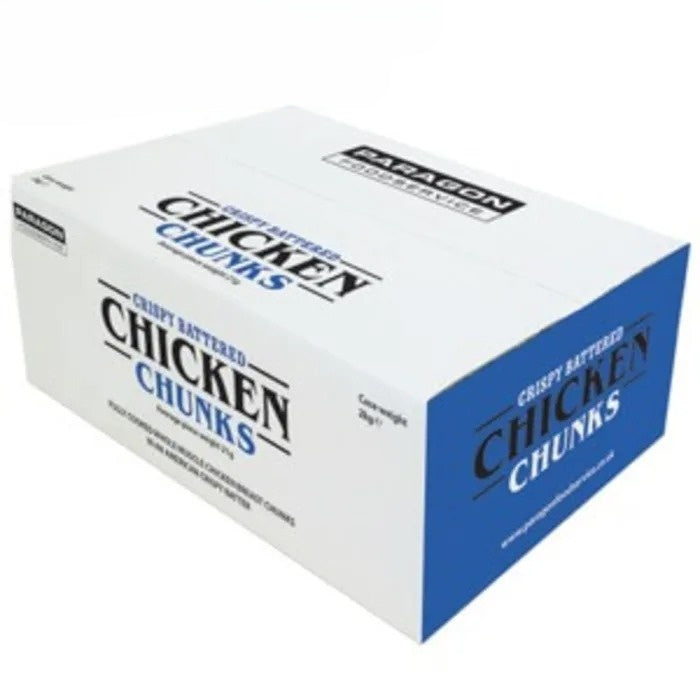 Paragon Halal Fully Cooked Whole Muscle Battered Chicken Chunks- 1x2kg