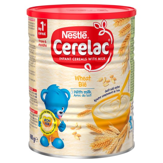 Nestle Cerelac Six Month Wheat and Milk Cereal 400G