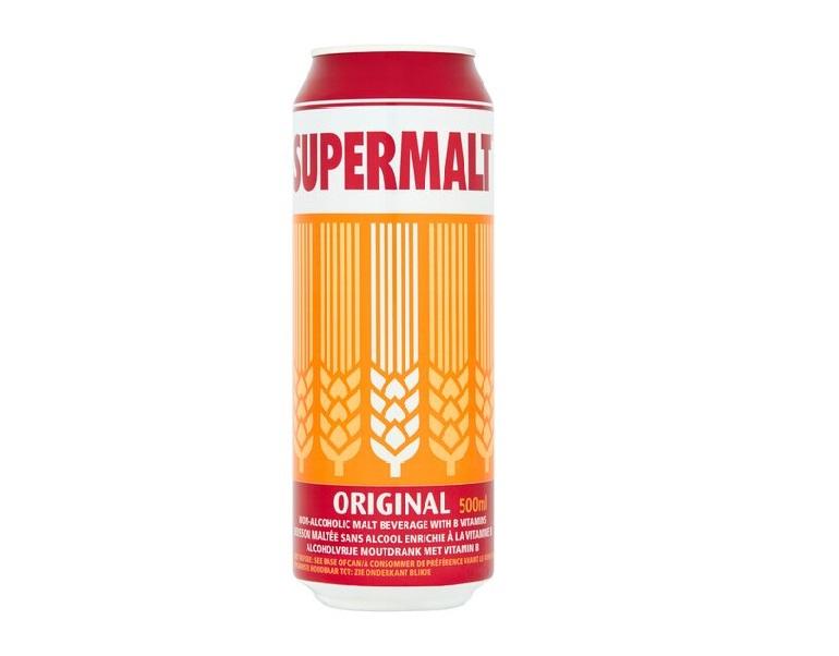 Supermalt Can 500ml Box of 12