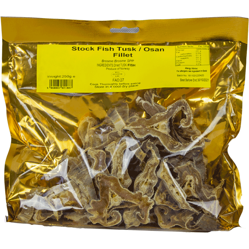 Stockfish Tusk Fillet 250g