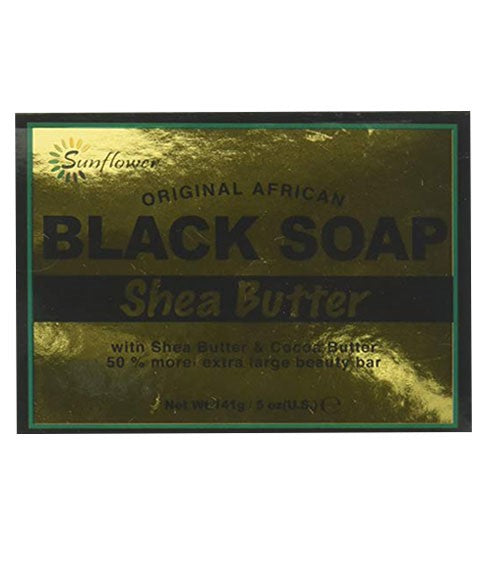 Sunflower Original African Shea Butter Black Soap