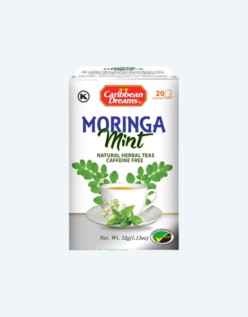 Caribbean Dreams Moringa Mint Tea 20's Box of 6