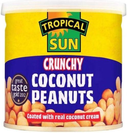 Tropical Sun Crunchy Coconut Peanuts 165g Box of 12