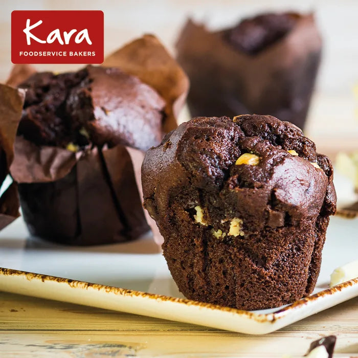 Kara Filled Triple Chocolate Tulip Muffins- 24 x 115g