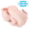 Fresh Halal Raw Whole Chickens (Without Giblets)-8x1.8kg