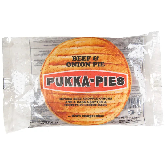 Pukka Wrapped Cooked Beef & Onion Pie-1x12