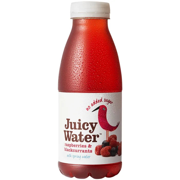 Juicy Water Raspberries & Blackcurrants 420ml