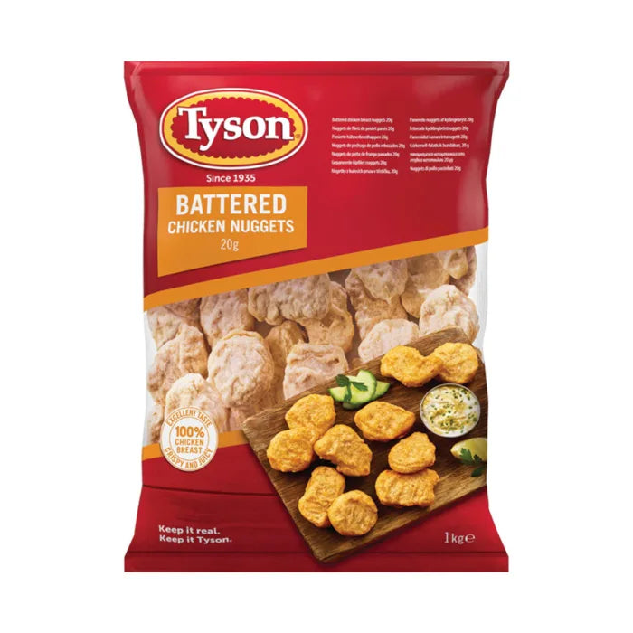 Tyson Halal Battered Chicken Nuggets-3x1kg