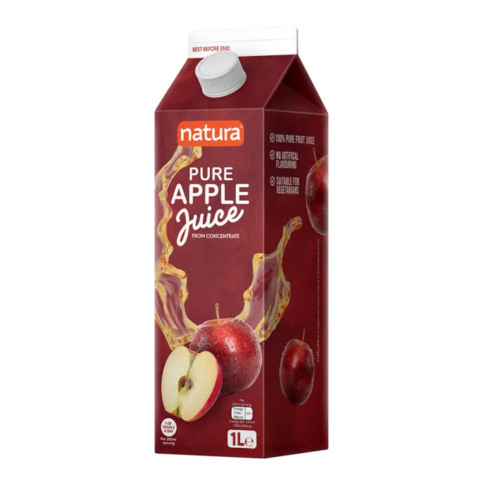 Natura Pure Apple Juice Carton 1L