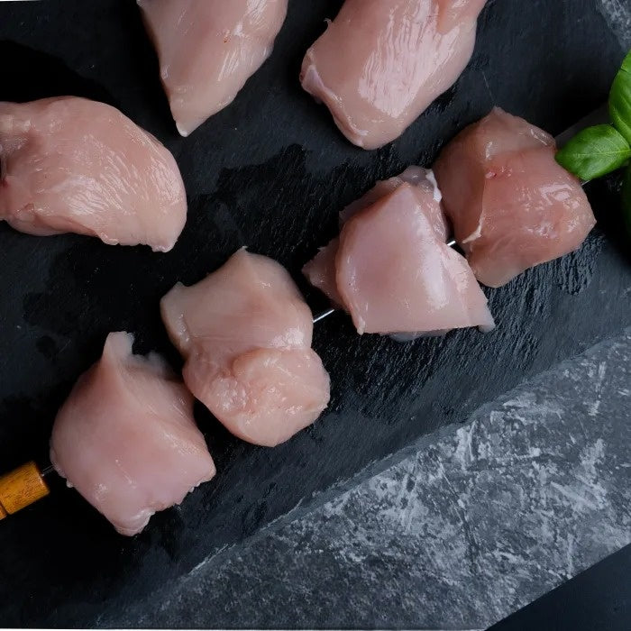 Fresh Halal Diced Chicken Breast for Shish Kebab 1x2kg